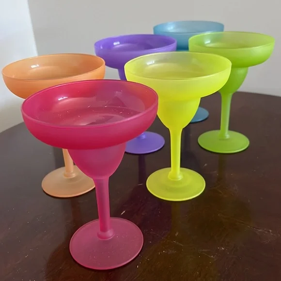 Libbey Multicolor6 Margarita Glasses - Picture 1 of 16